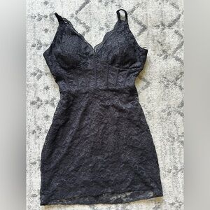 Sparkly Black Corset Dress